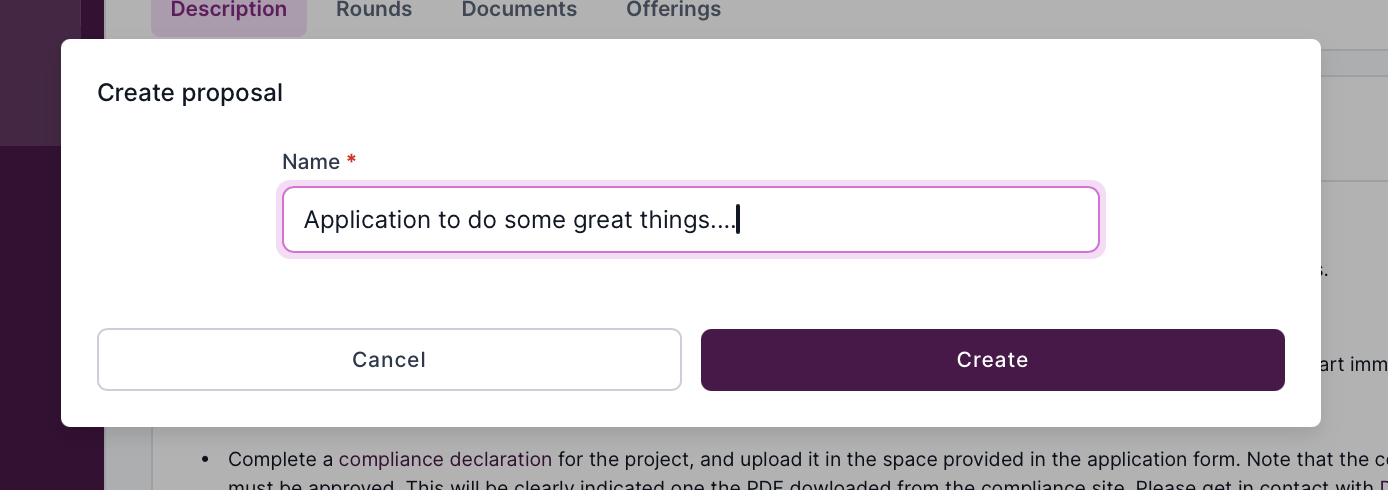 Screenshot showing Apply to round dialog
