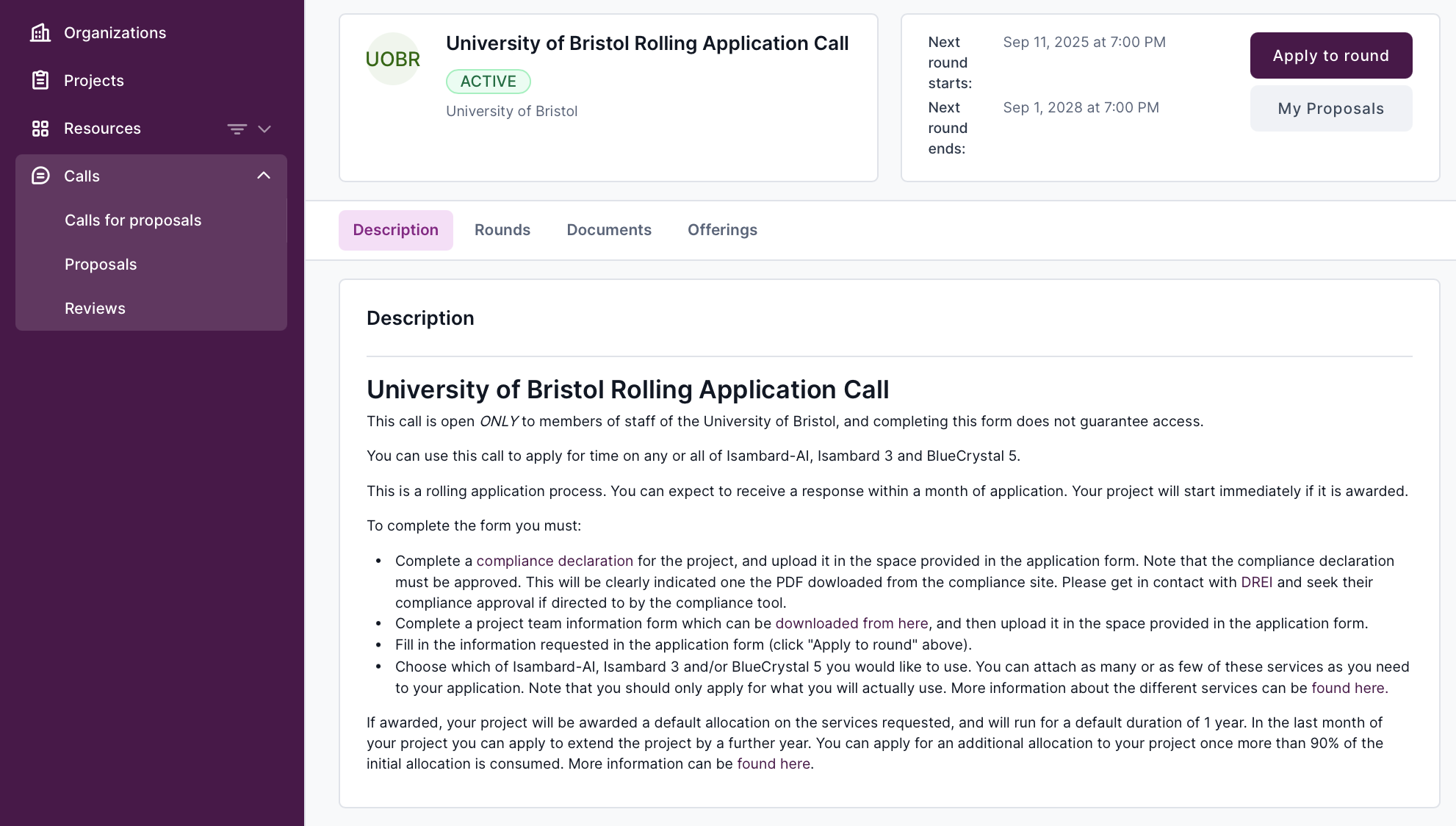 Screenshot showing call page