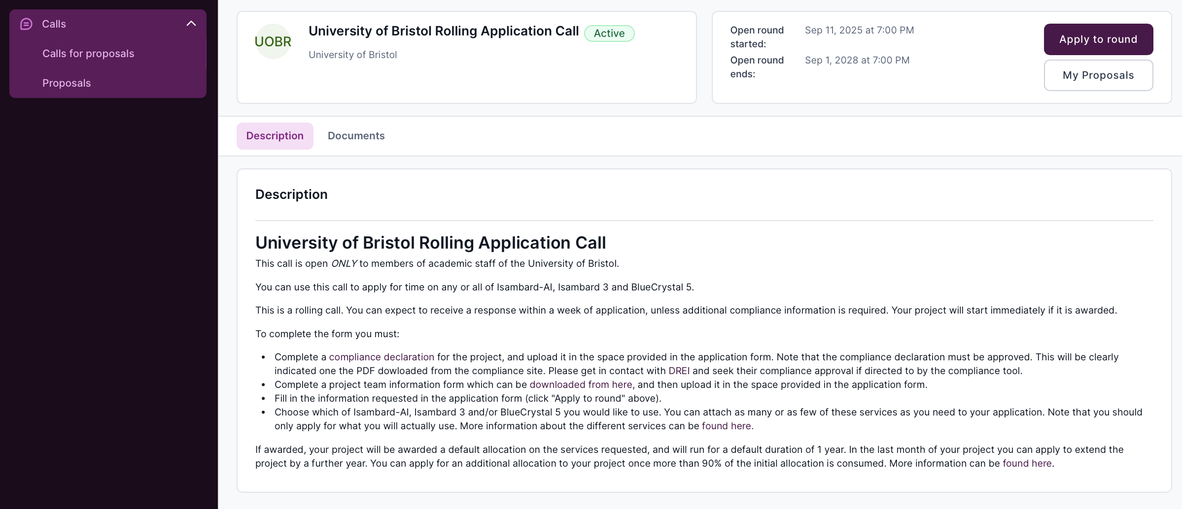 Screenshot showing call page